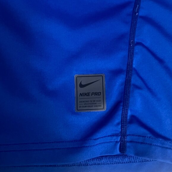 Nike Pro Athletic Training Tshirt Mens XL Blue Activewear Workout - Picture 5 of 6